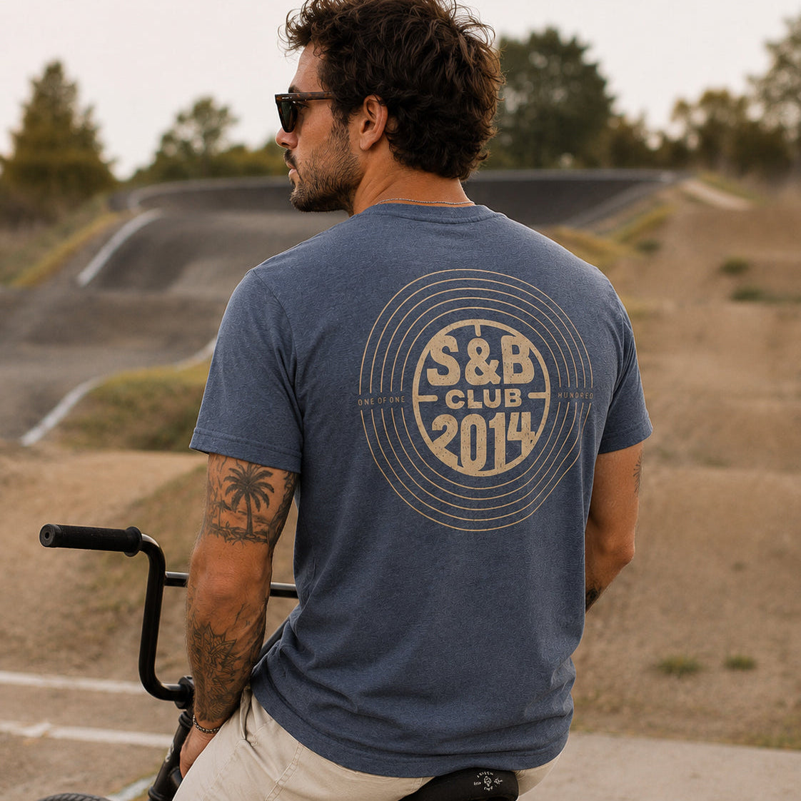 Burner Tee - Heather Navy