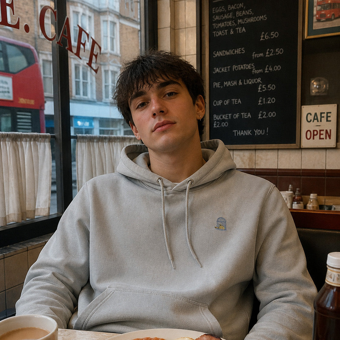 Ash Hoodie — Vintage Washed Grey