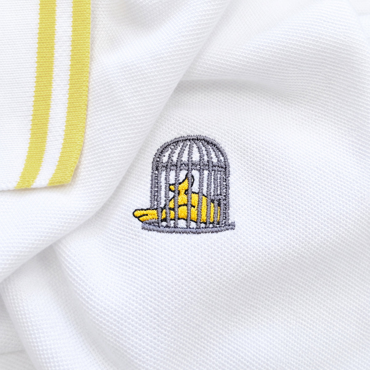 Capri Polo — White/Yellow
