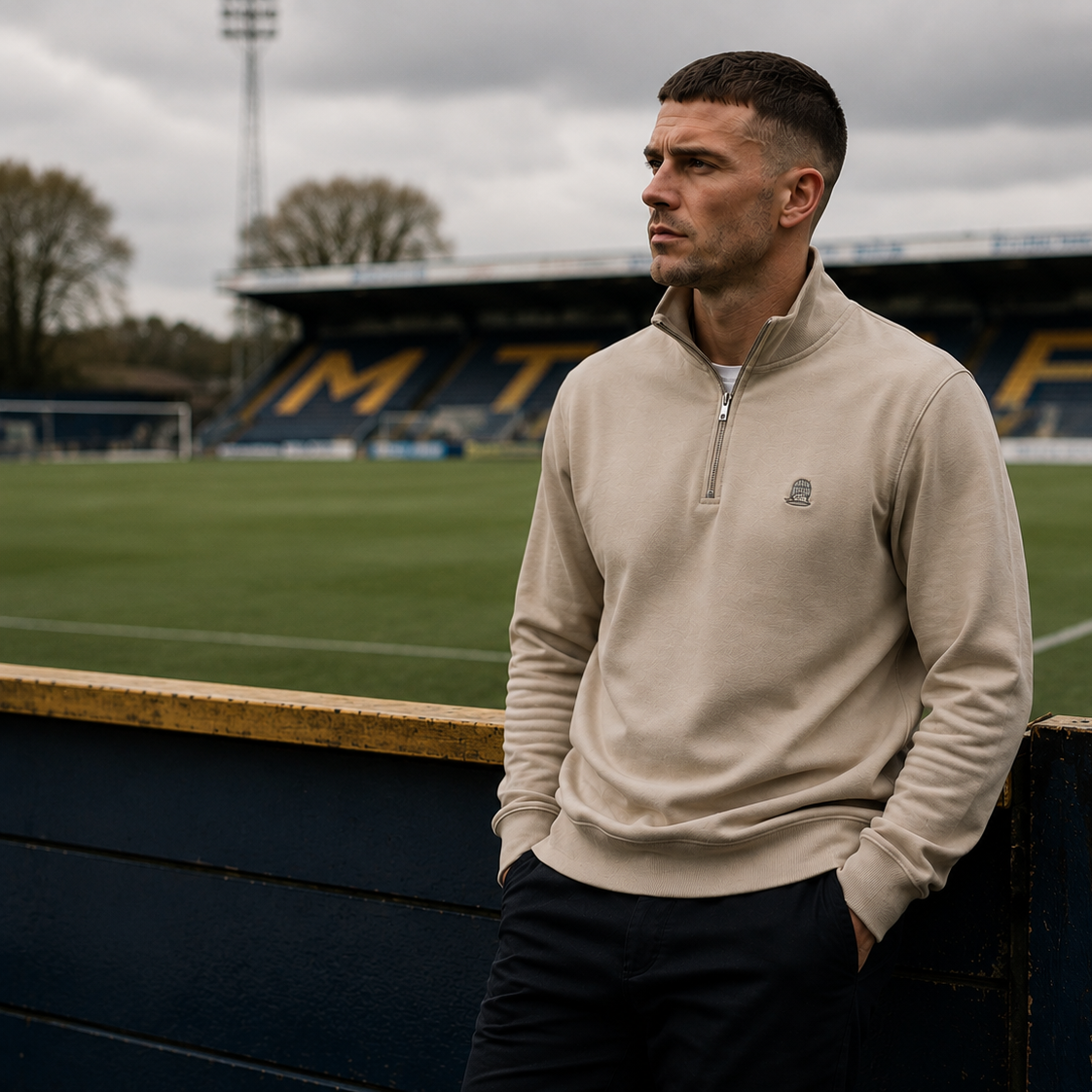 Mason Quarter Zip - Stone