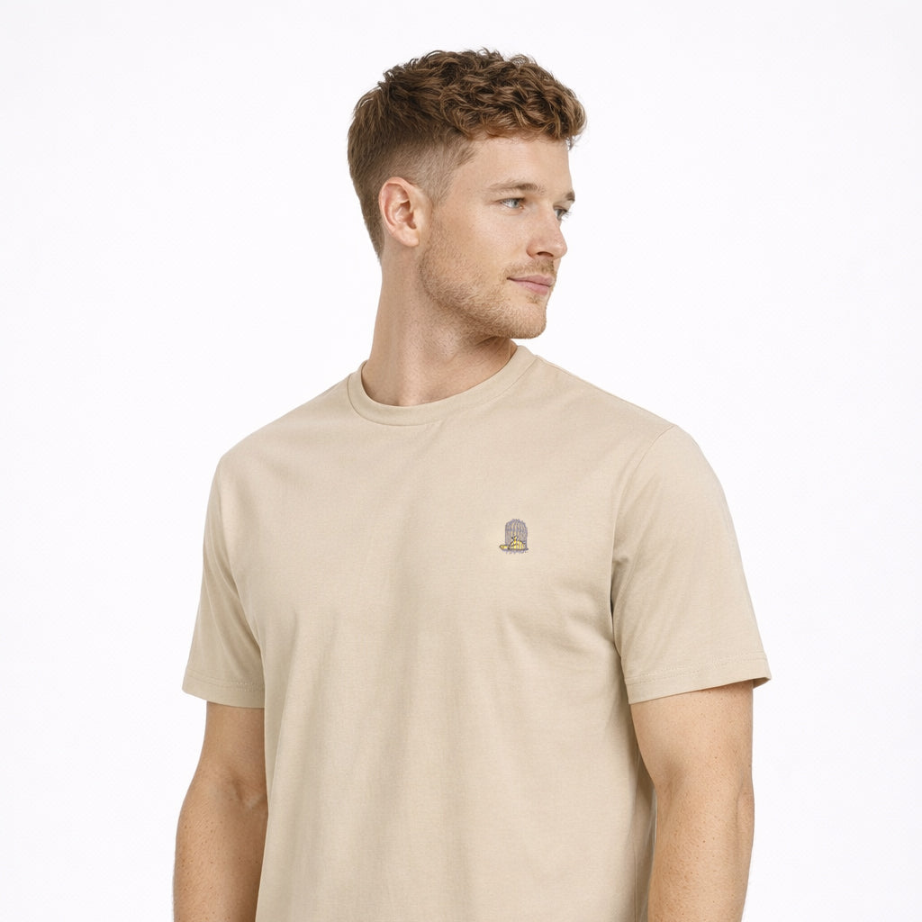 Norton T-Shirt — Classic Form in Soft Neutral
