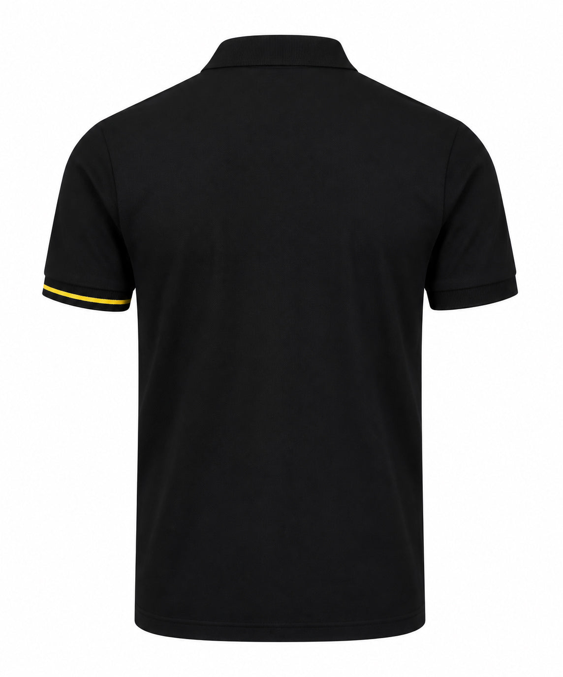 Offset Polo — Black/Yellow