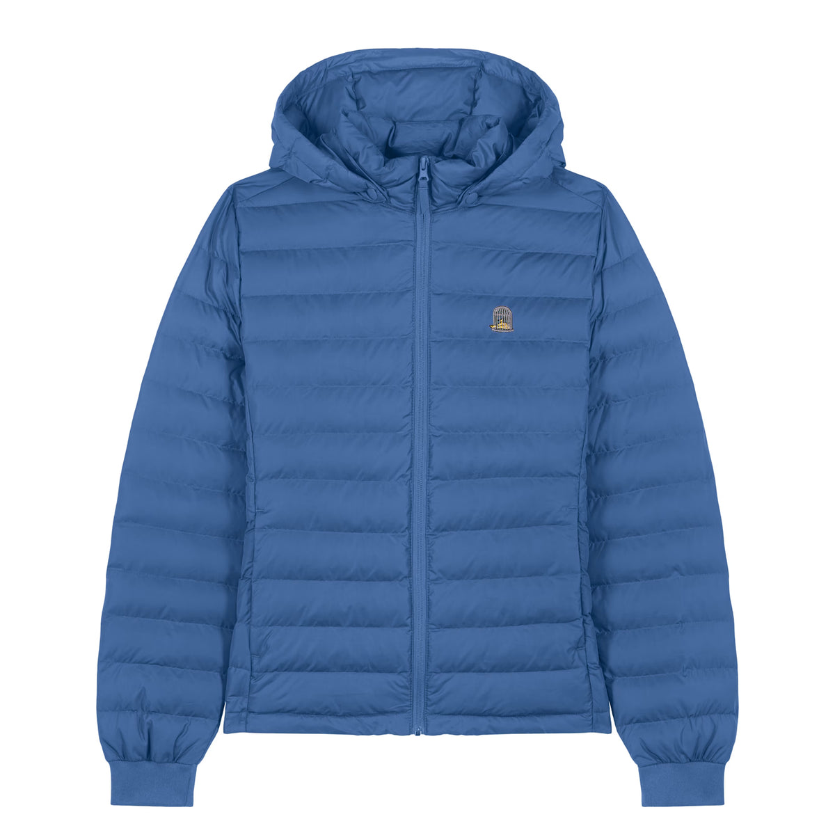 Front view of Liberty Jacket in blue by Sauce & Brown