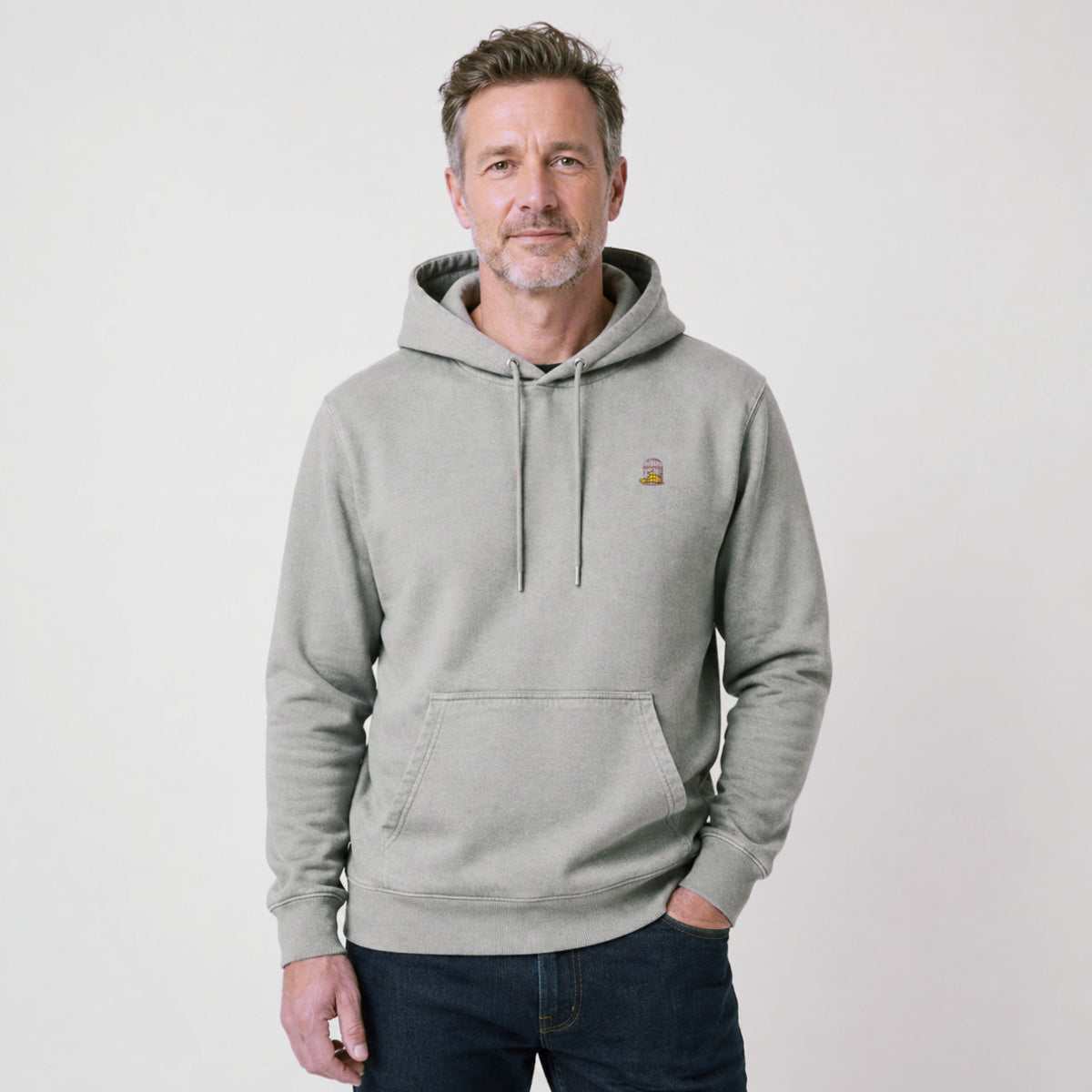 Ash Hoodie — Vintage Washed Grey